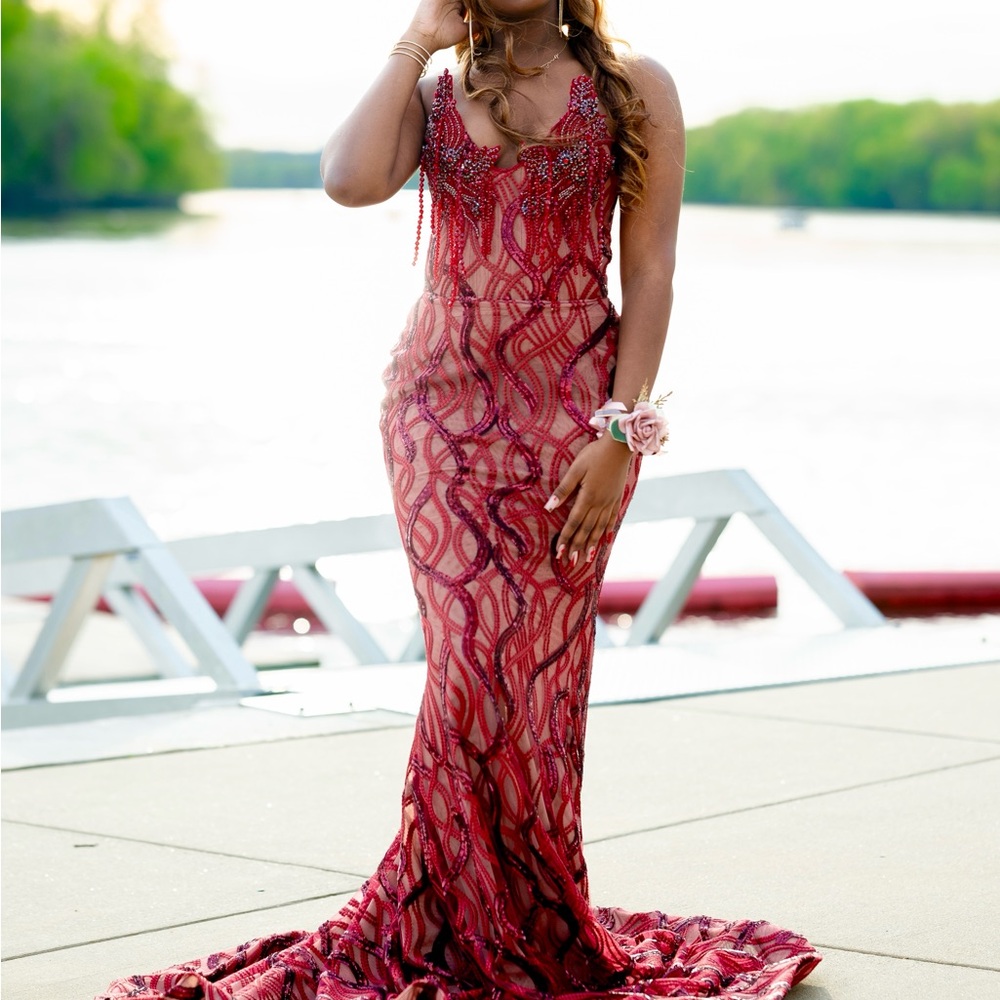 Custom Red Prom Dress
